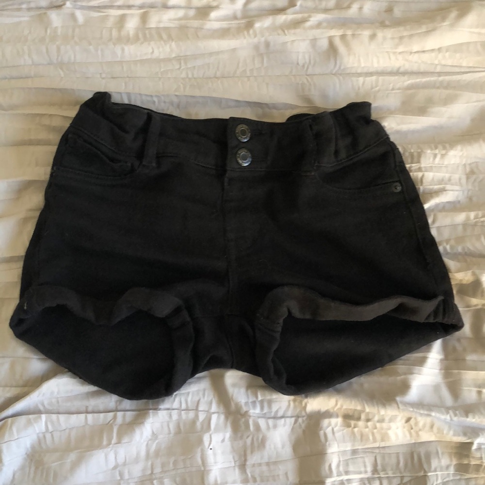 Girls black shorts